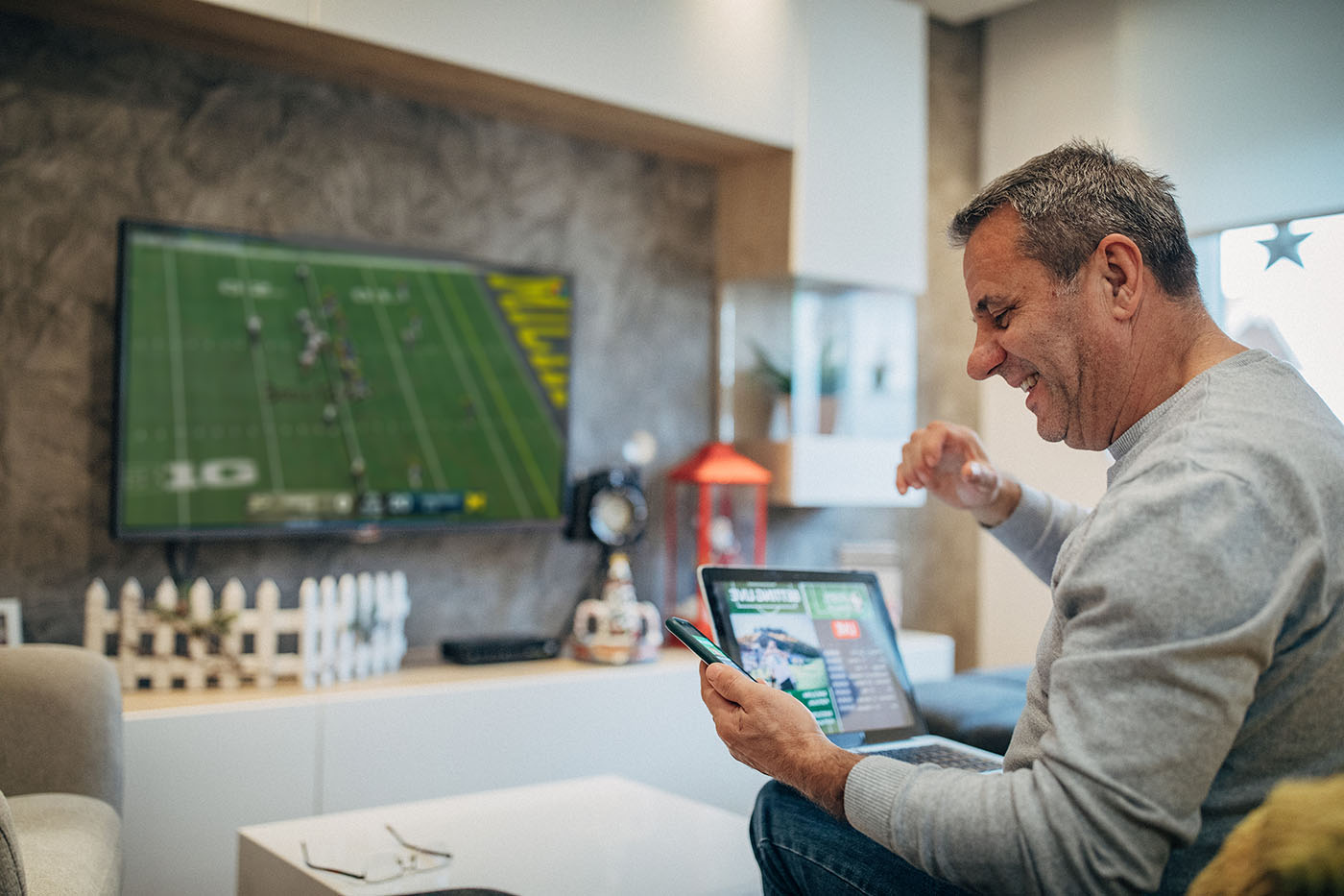 Realtime Football Man Playing Game